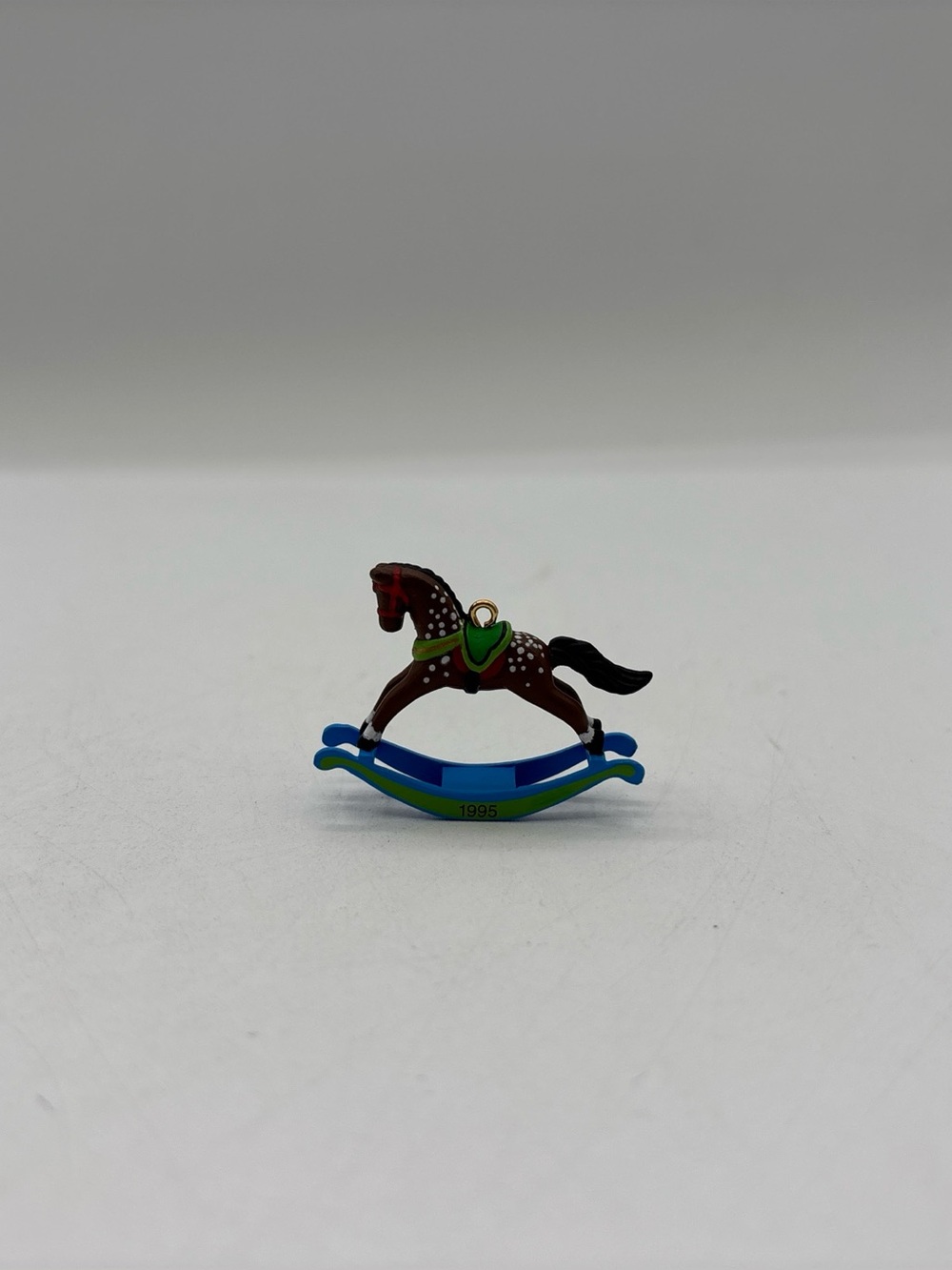 Hallmark Keepsake Miniature Ornament 1995 Rocking Horse 8th In The Series EUC